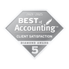 ClearlyRated Best of Accounting 2021-2025 Diamond Award