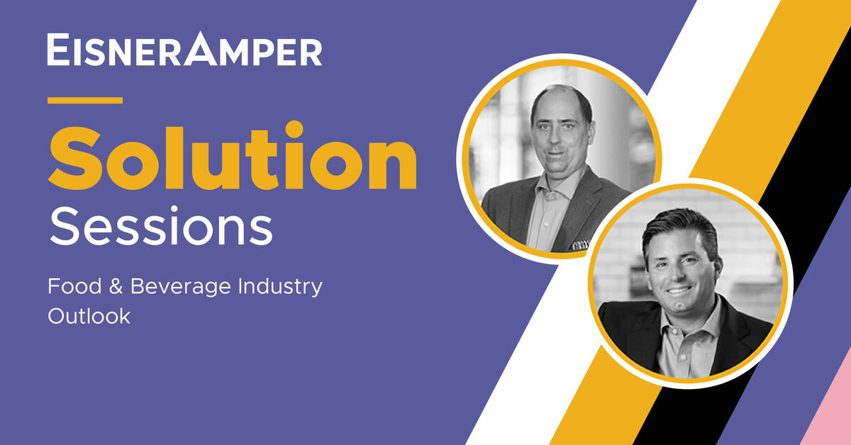 Food & Beverage Industry Outlook EisnerAmper